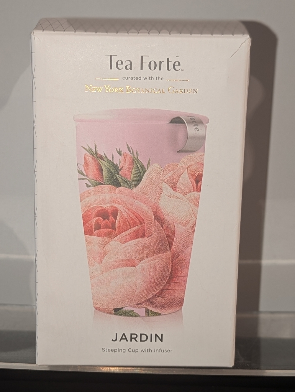 Tea Forte Kati Sleeping cup with Infuser JARDIN ROSE New Open box